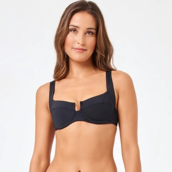 NWT L*Space Camellia Underwire Bikini Top size S - Picture 4 of 13
